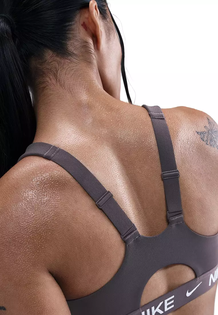 Indy High Support Padded Front-Zip Sports Bra