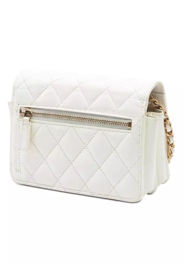 Pre-Loved Chanel Quilted Lambskin Romance Wallet On Chain
