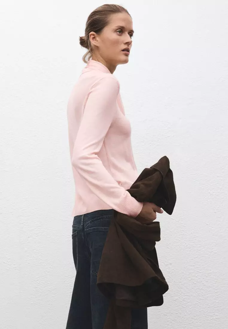 Turtleneck Sweater With Knot