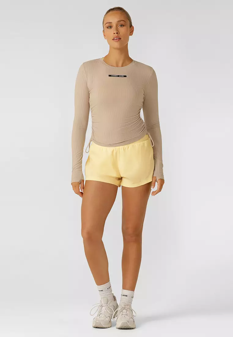 Easy Adjust Long Sleeves Rib Top