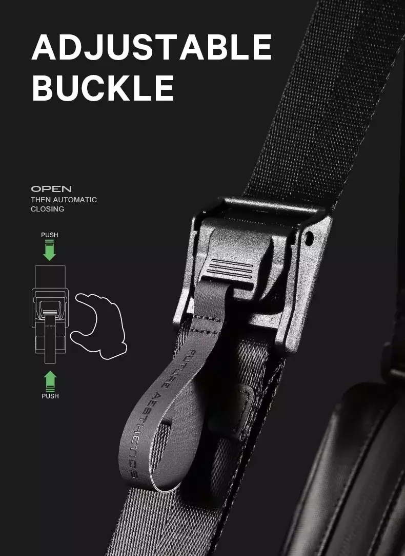 Bange BG2876 Tas Selempang Messenger Bag Sling Bag Shoulder Chest Bag Pria - Black