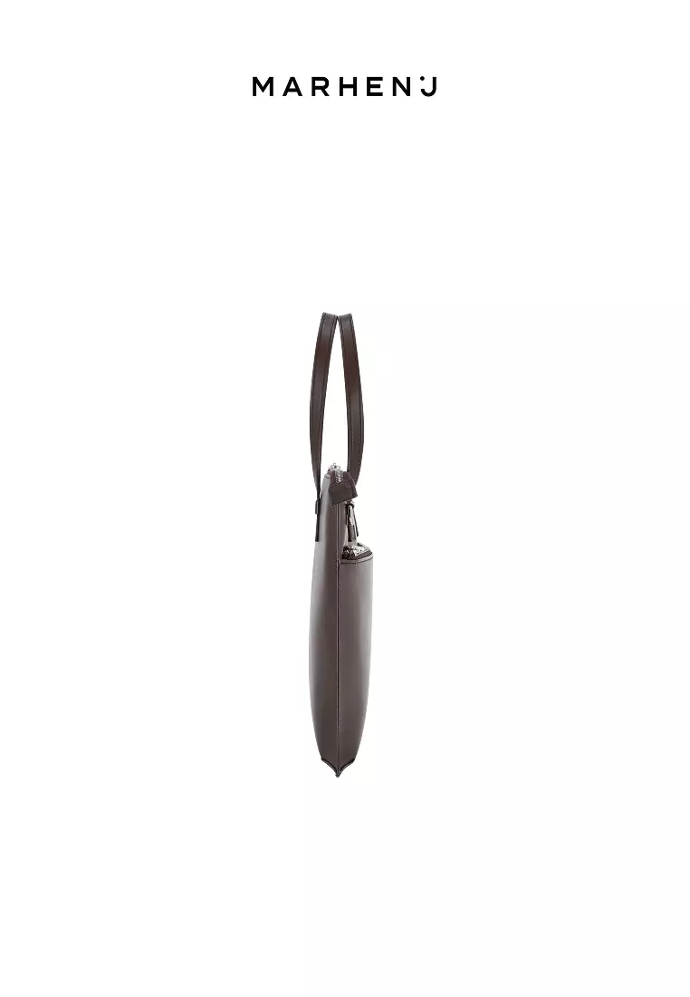 ALEX 13 Vegan Leather Crossbody Bag Mocha Brown