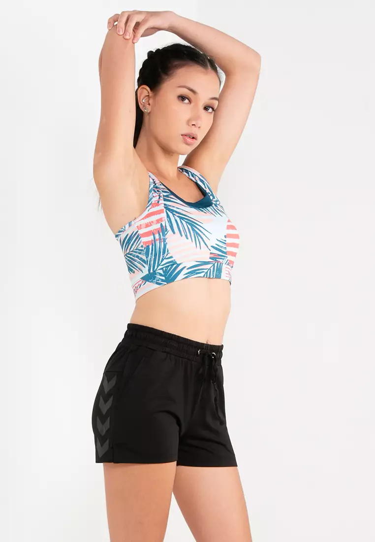 Recycled Square Neck Crop Sports Bra