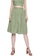 SASSAFRAS green Olive Schiffli Buttoned Skirt 990C1AAE8B3772GS_1