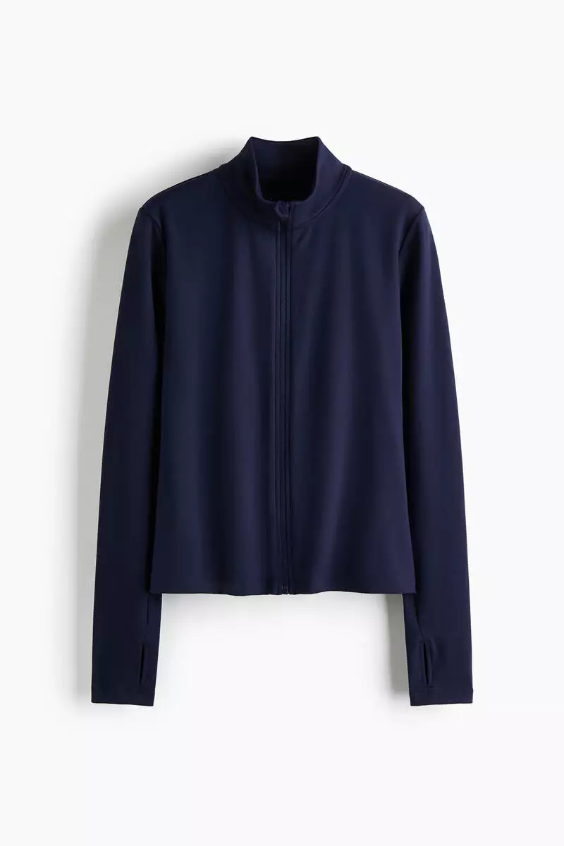 Zip-through sports jacket with SoftMove™