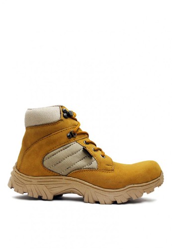 Cut Engineer Safety Boots Tactikal Boots Iron Suede Tan