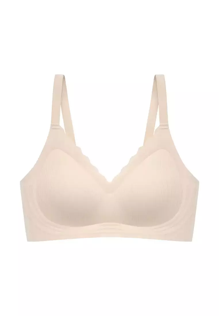 Buy Kiss & Tell Delia Seamless Wireless Comfortable Push Up Support Bra in  Nude 2024 Online