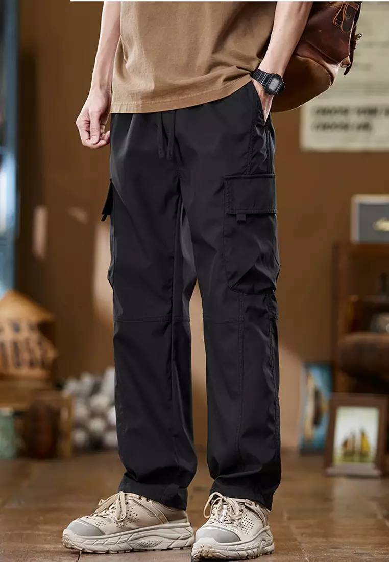 Drawstring Casual Cargo Pants