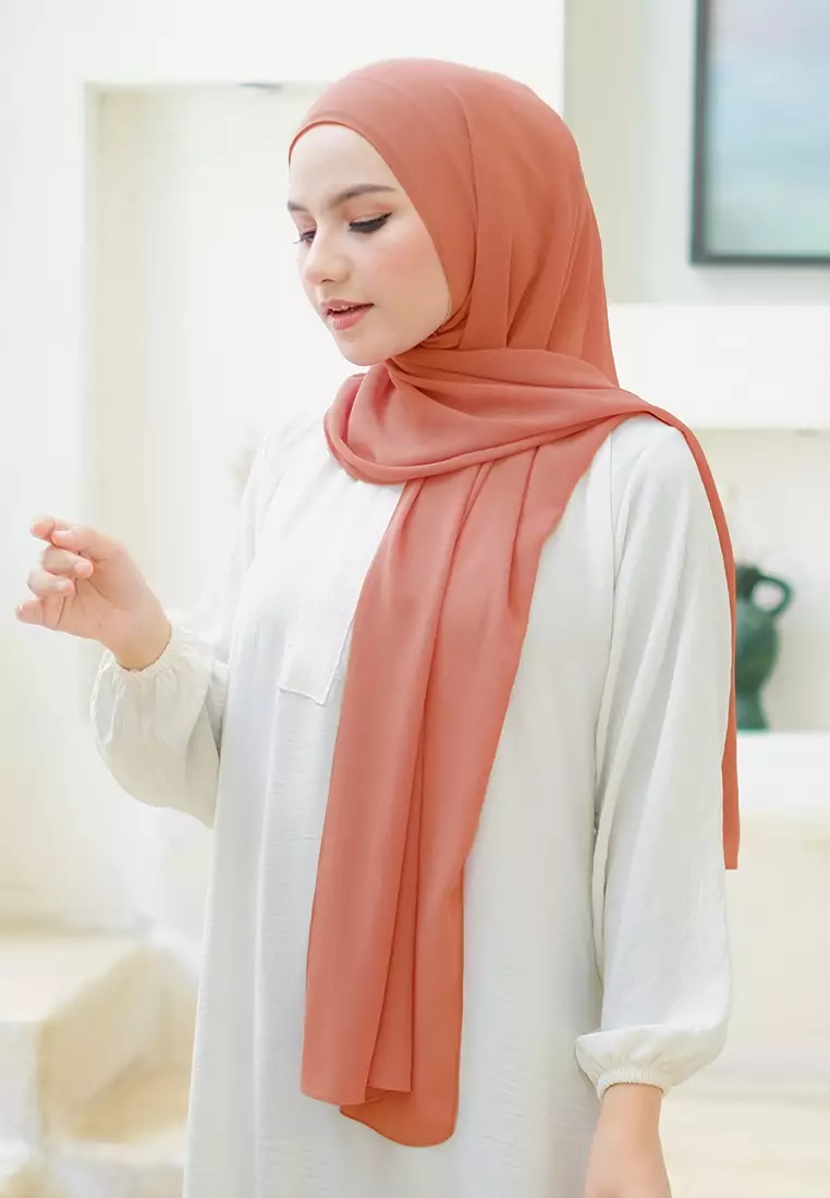 HIJAB INSTAN LATIFA - DUSTY BRICK