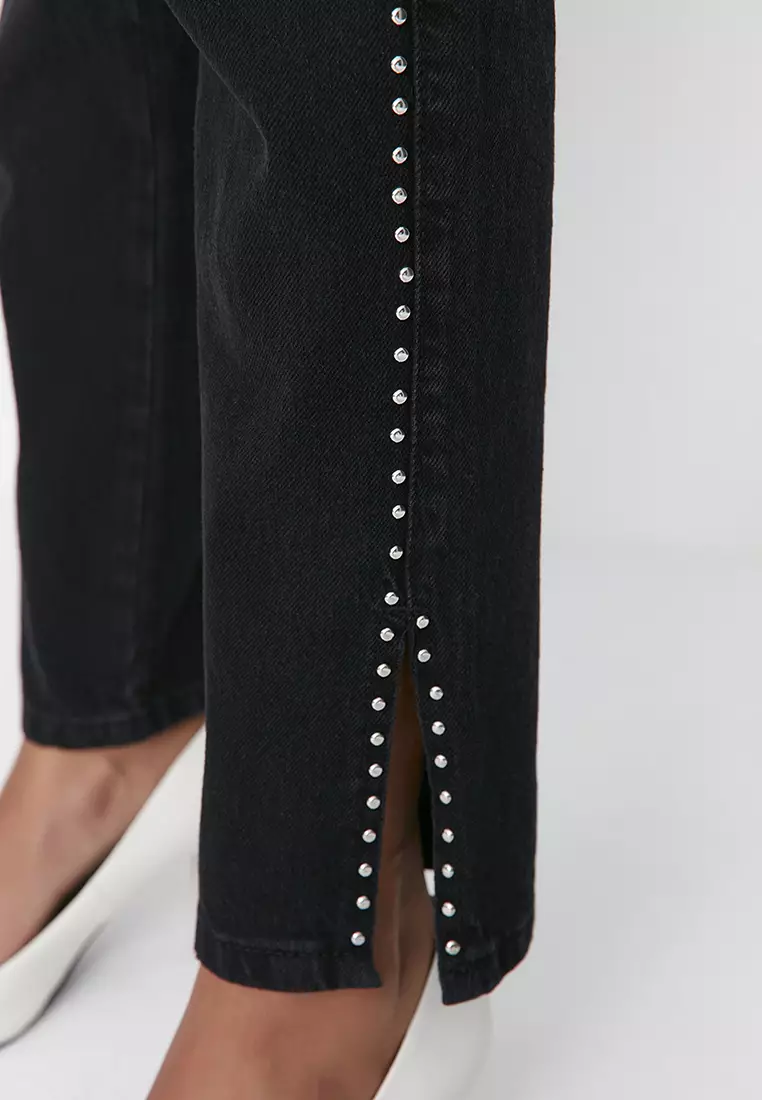 Buy Trendyol Bootcut Rivets Jeans 2024 Online ZALORA Philippines