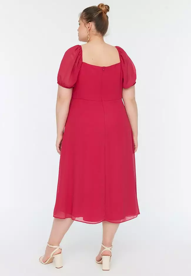 Buy Trendyol Plus Size Slit Woven Dress 2024 Online