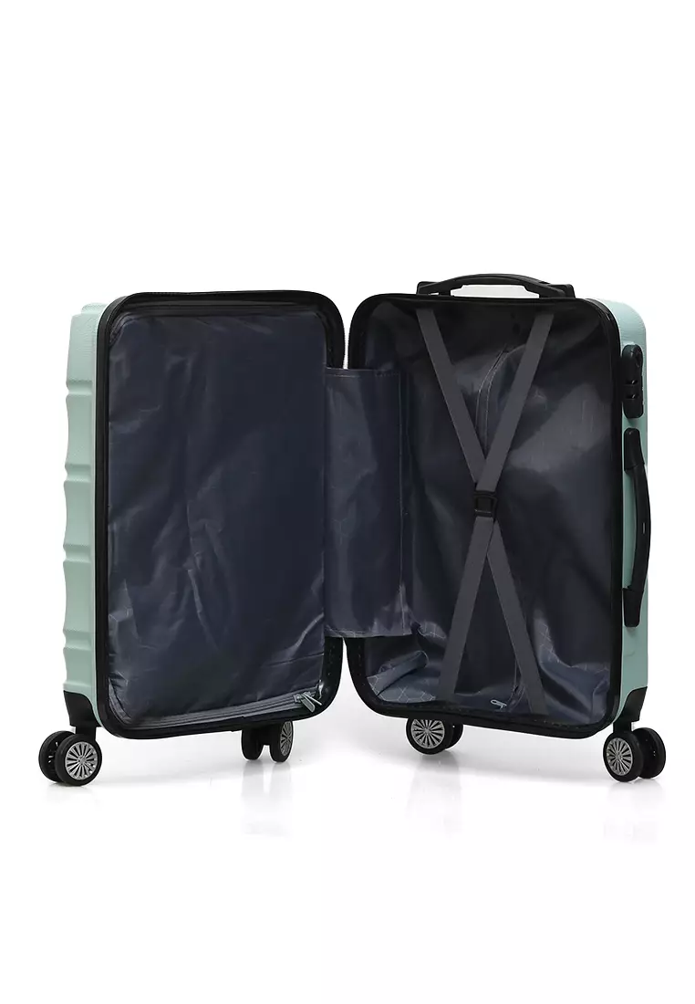 Carlton Koper Cabin Hardcase Unisex Size 20Inch Suitcase Combination Lock Large Compartment Material ABS+PVC Coated ORIGINAL - Mint