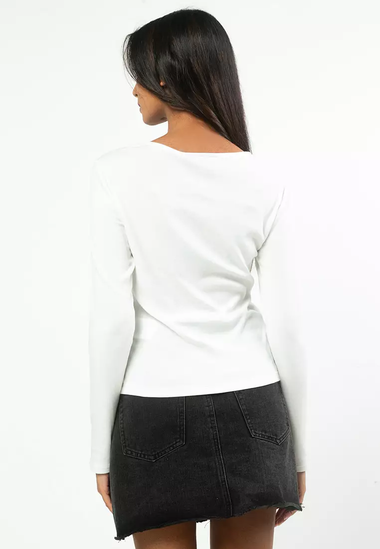 Harley-Davidson® Lace Up Long Sleeve Top