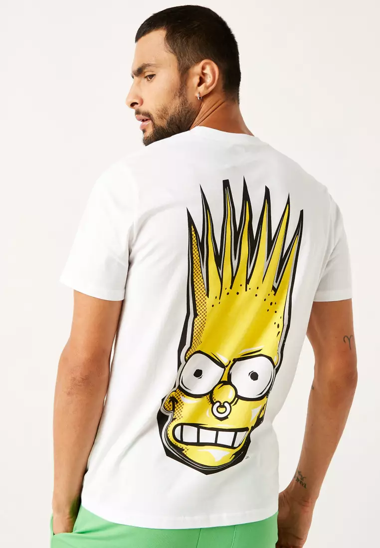 Jual Max Fashions Max Fashion Bart Simpson Print T-Shirt With Crew Neck ...