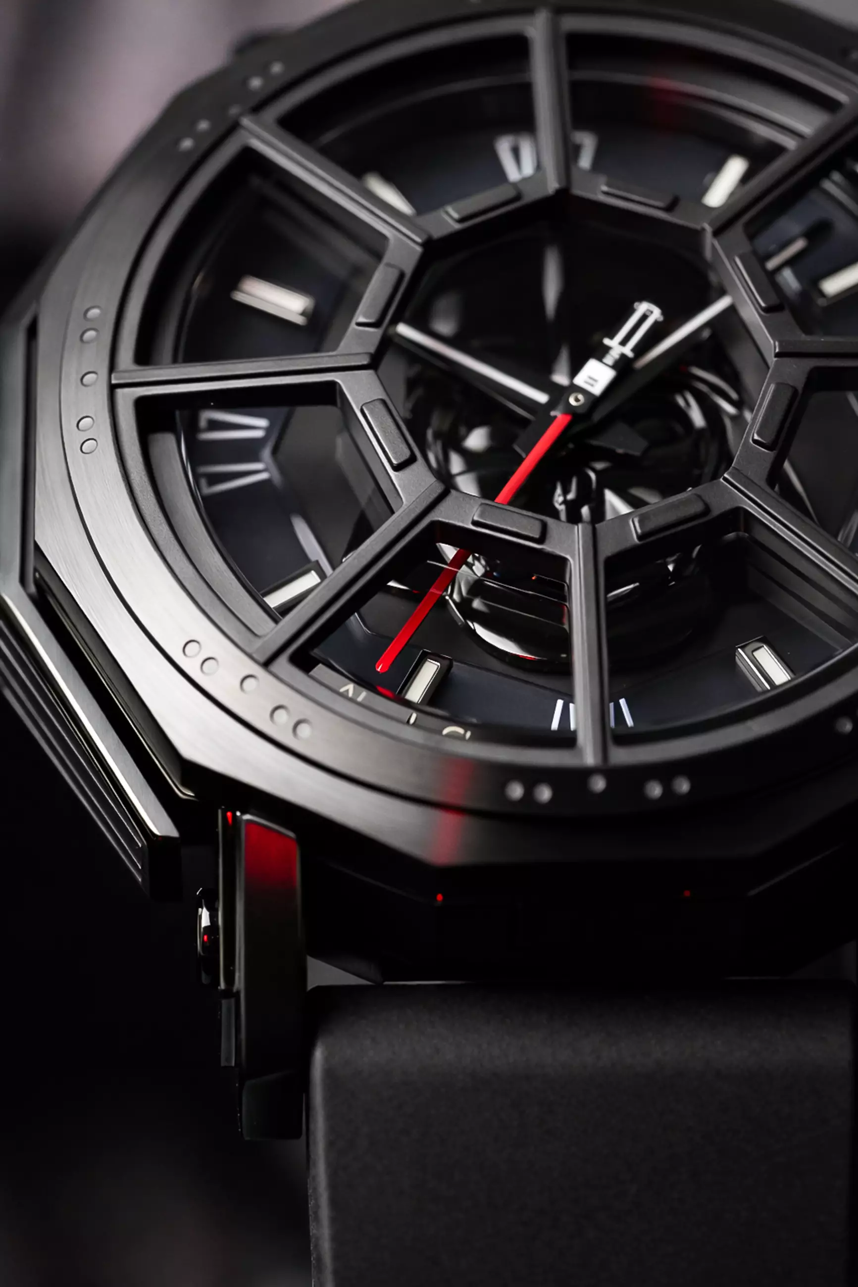 Jam Tangan Pria Alexandre Christie X Star Wars AC 9205 MH RDV-1 Darth Vader Edition Black Rubber Limited Edition