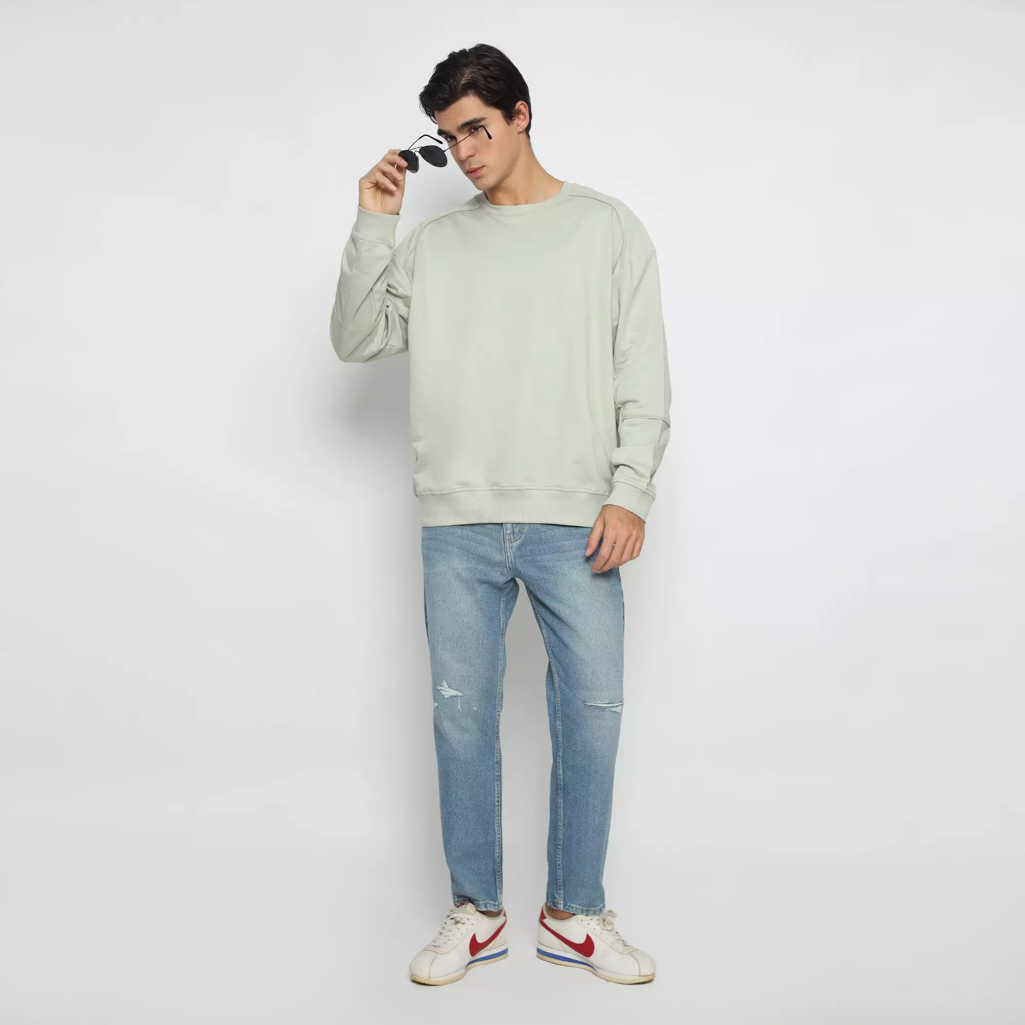 The Commuter - Lexington Crewneck Jacket - Desert Sage
