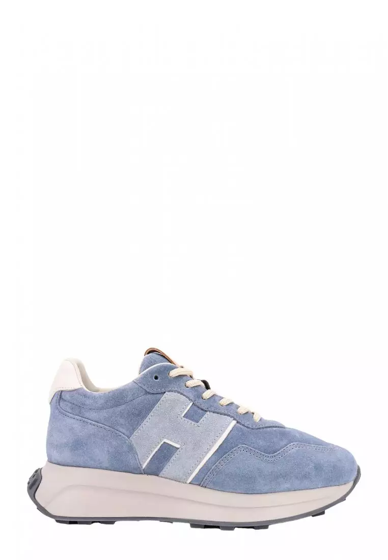 Hogan HOGAN Suede sneakers with leather monogram Beige 2024