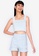 Origin by Zalora blue Square Neck Crop Top made from TENCEL™ 32080AA3A9DB9FGS_1
