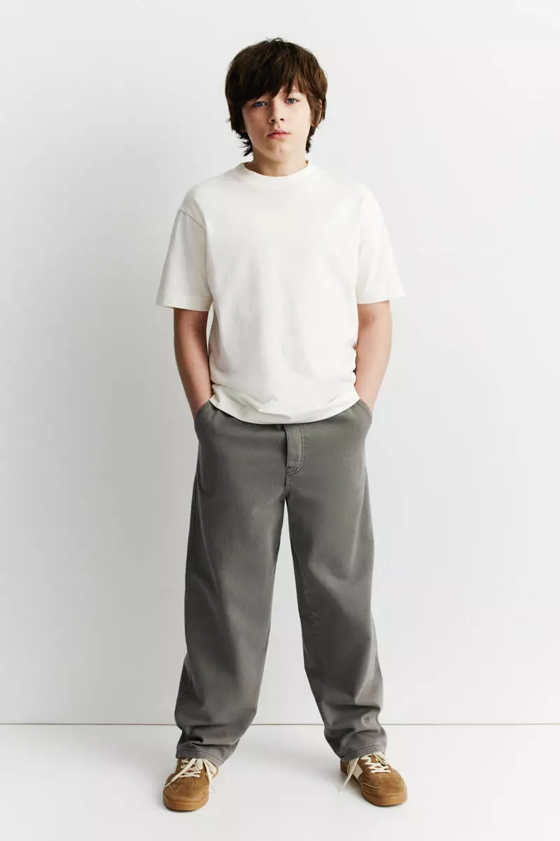 Cotton twill joggers