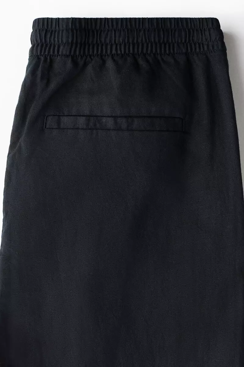 Regular Fit Linen-blend trousers