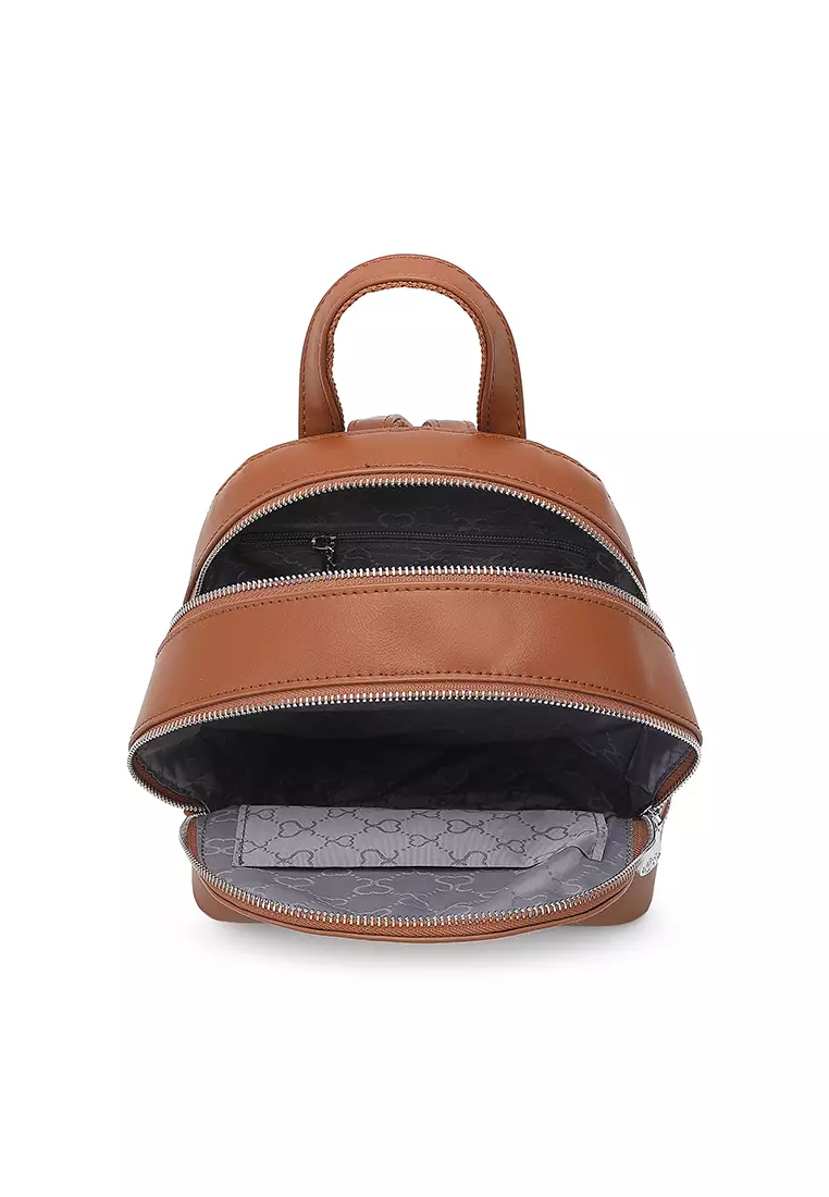 Women's Logo Backpack (Tas Ransel Wanita & Tas Punggung Wanita) - Cokelat