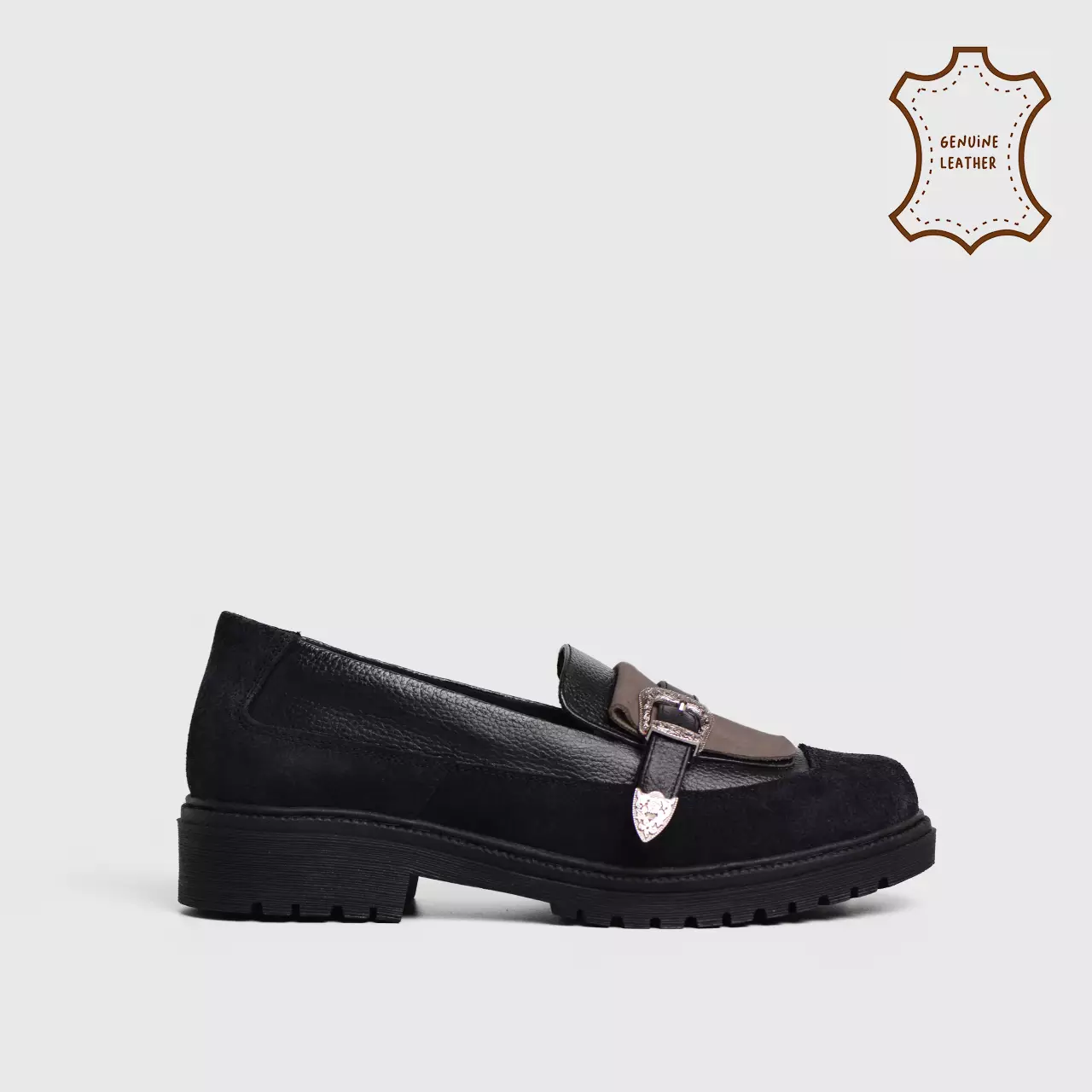 Melvia Loafer Genuine Leather Black