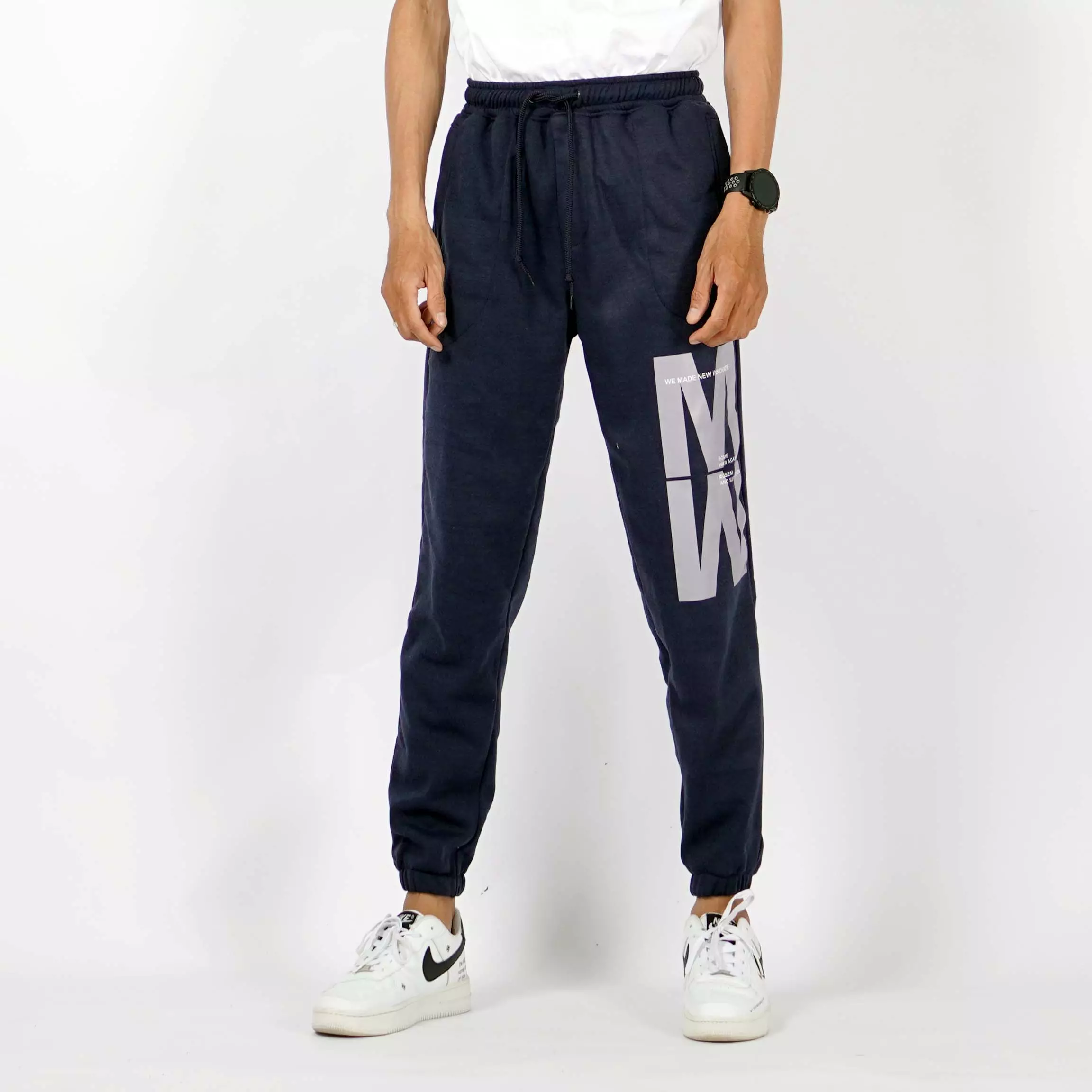 MORIS Celana Joger Pria Jogger Pants Celana Training Olahraga - Navy