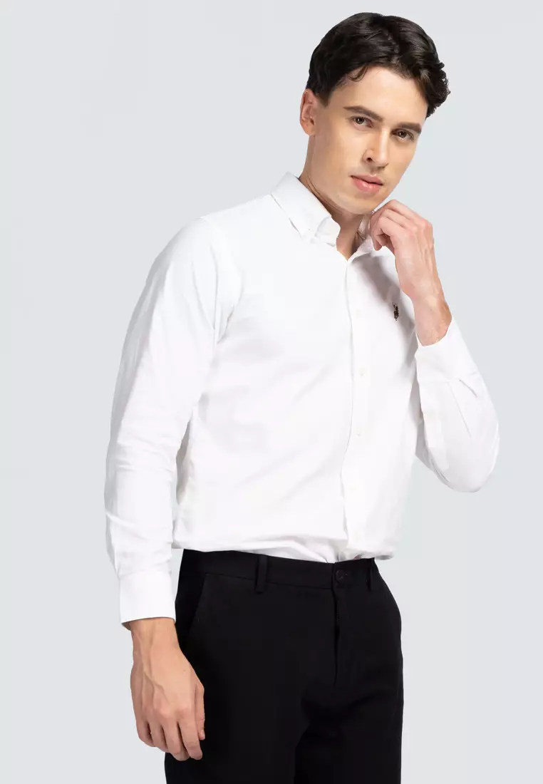 Buy POLO HAUS Men's 100% Cotton Signature Fit Long Sleeve 2024 Online