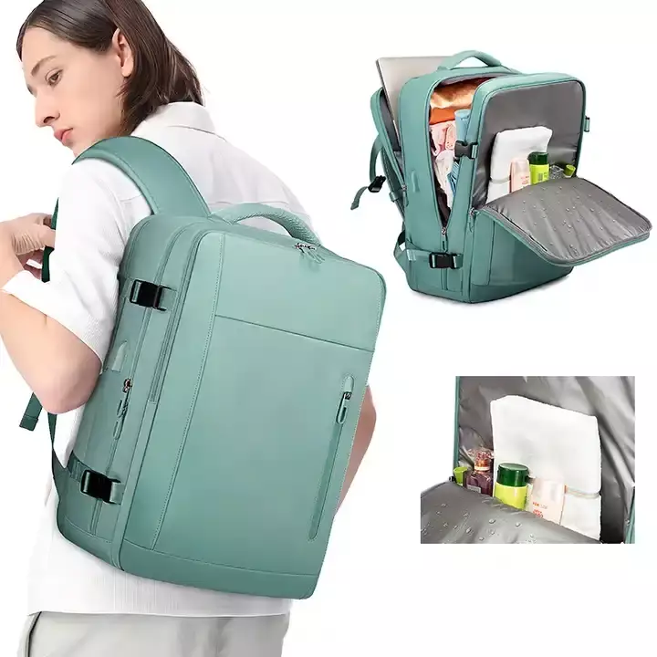 Bange BG1801 Tas Ransel Laptop Kerja Backpack Travel pria 15.6 Inch - BLUE