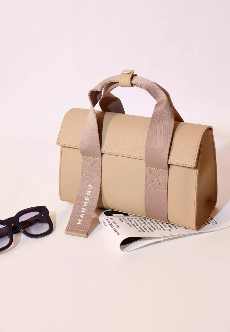 LUDY Vegan Leather Crossbody Bag Sand Beige