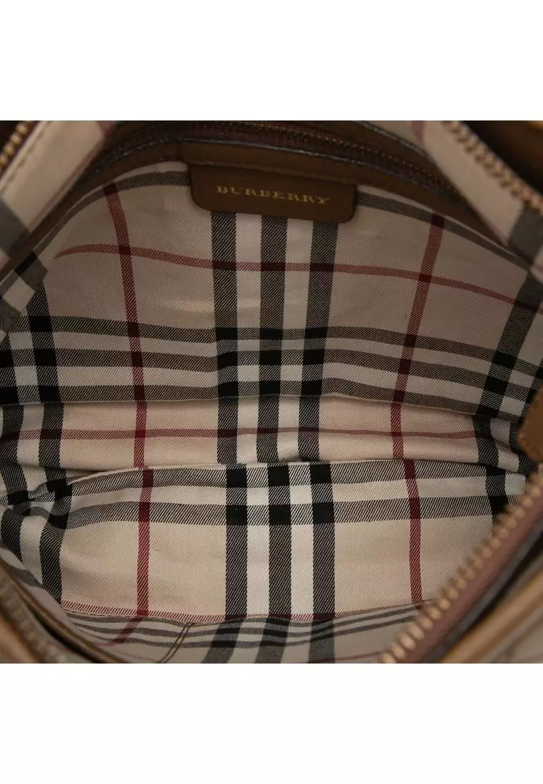 Pre-Loved Burberry Leather Shoulder Bag