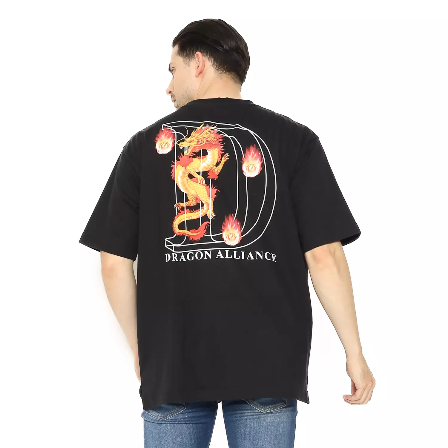 Dragon Kaos Lengan Pendek Pria Sphere Oversize Men Tee Planet Surf