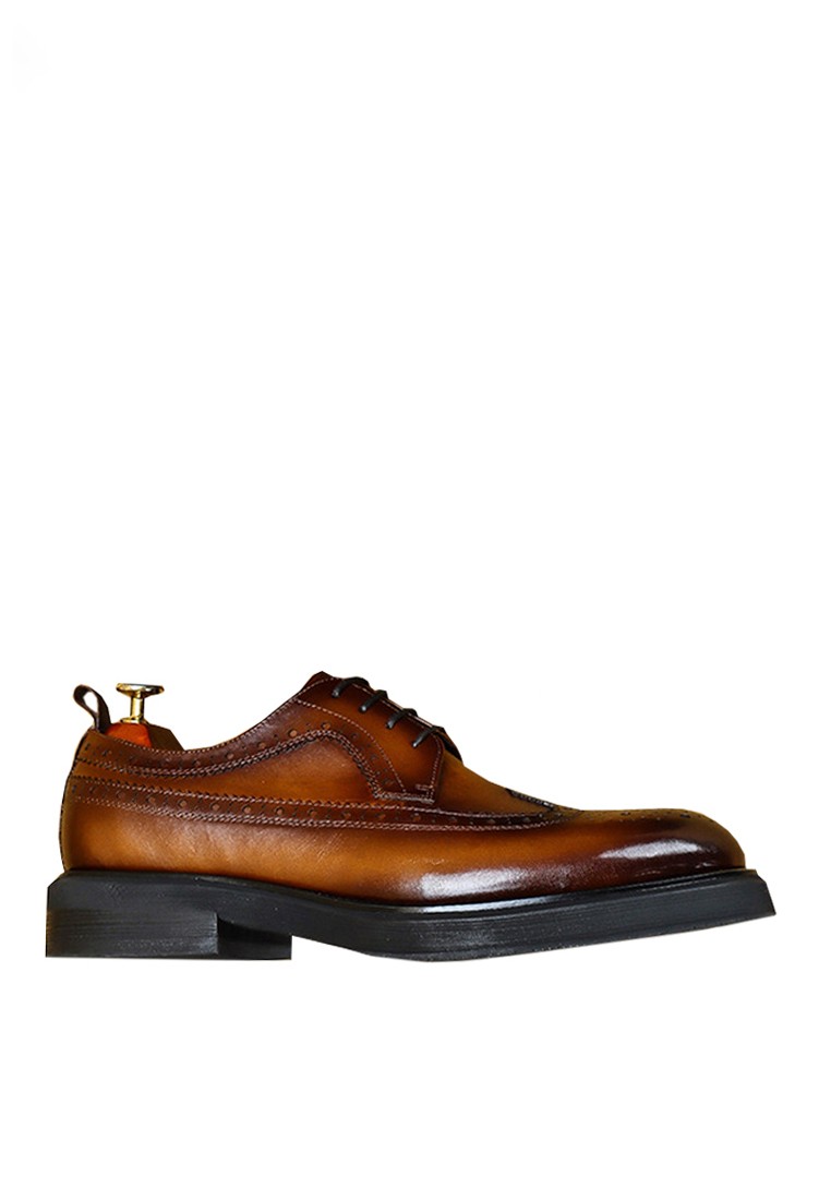 VANSA Top Layer Cowhide Platform Business Shoes VSM-F69513
