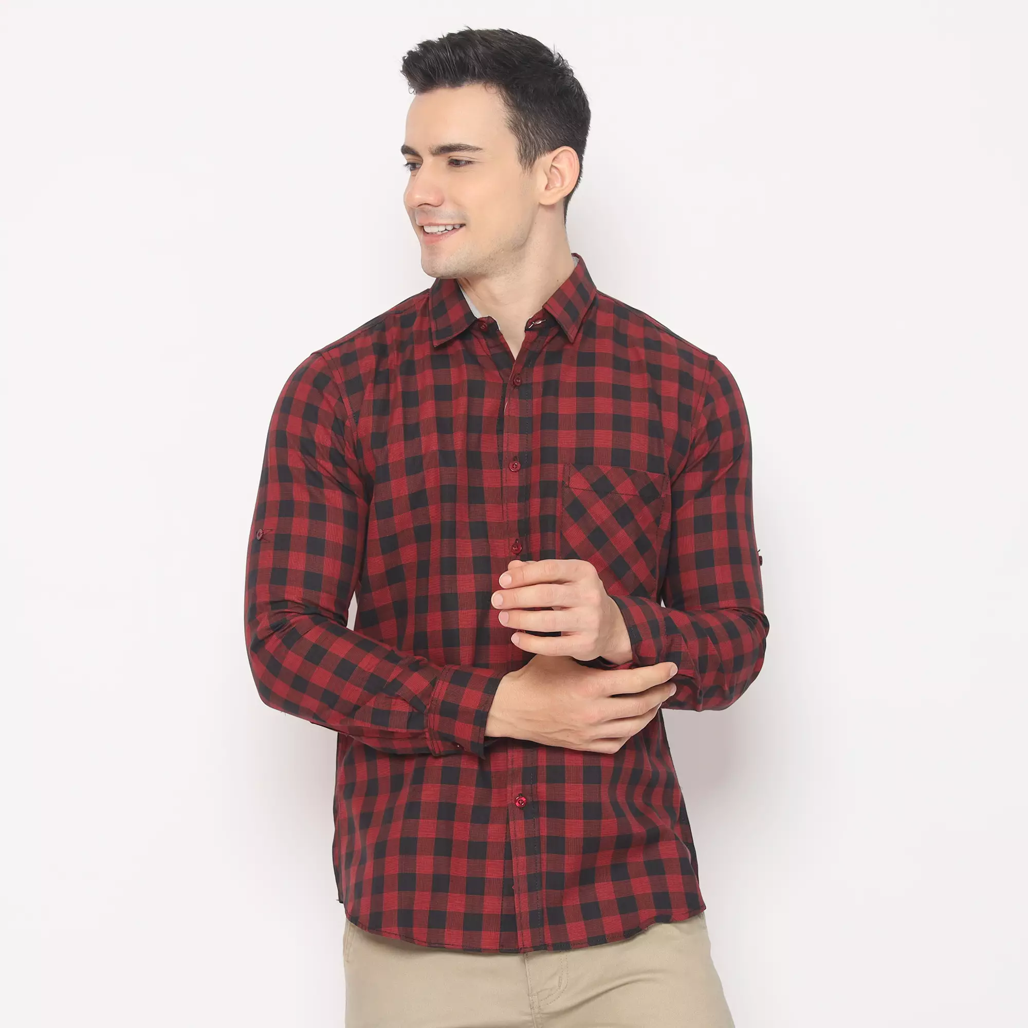 Platini Kemeja Flanel Pria Lengan Panjang Katun 76115