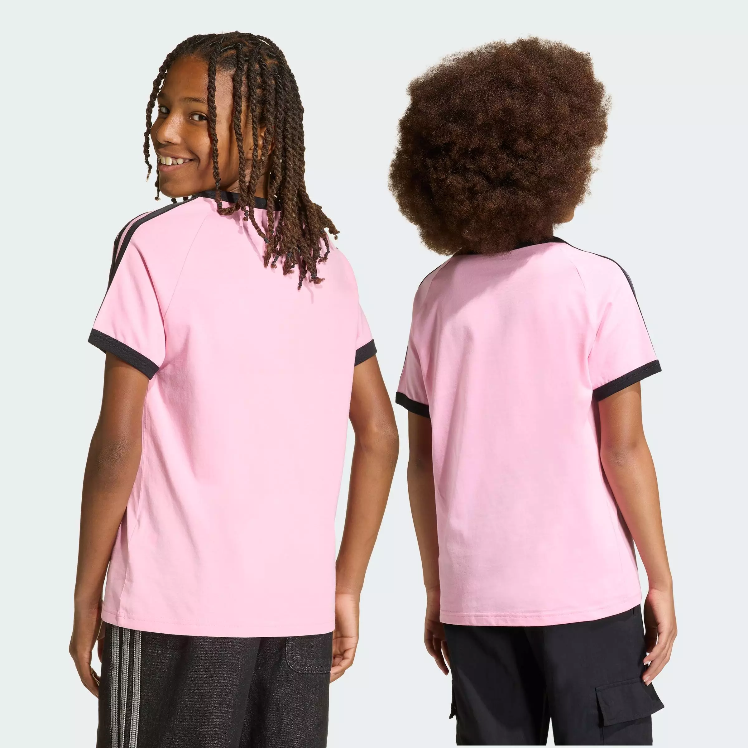 Lifestyle 3 STRIPES TEE Unisex Pink KE0922