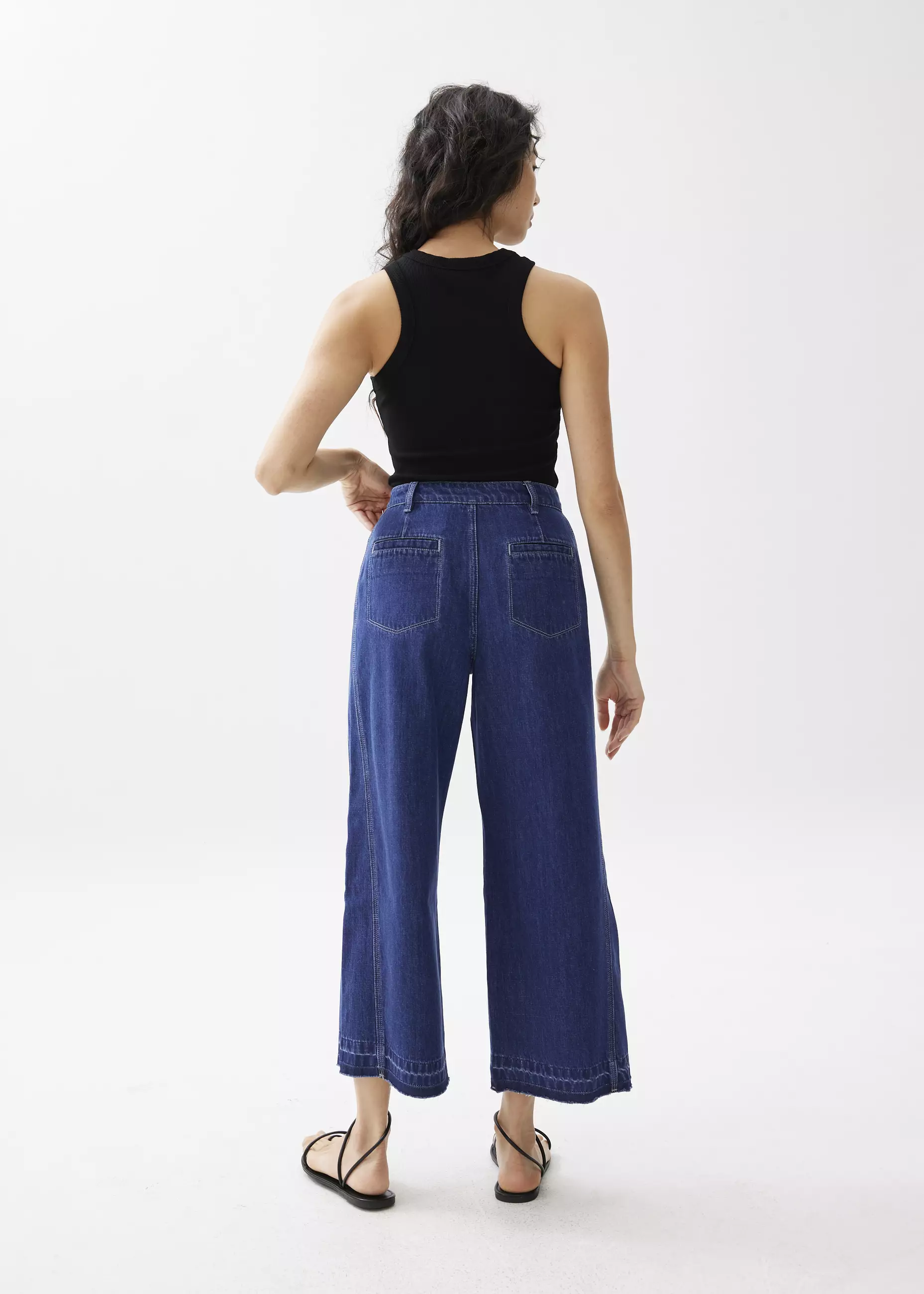 Celana Wanita - Relaxed Denim Wide Leg Jeans