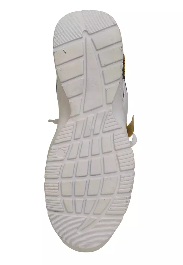 Anando Sepatu Sneakers Tali Pria Casual Shoes Stylish Design Material Leather ORIGINAL - White