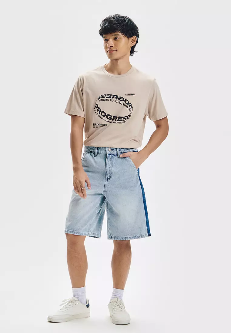 Baggy Fit Denim Shorts