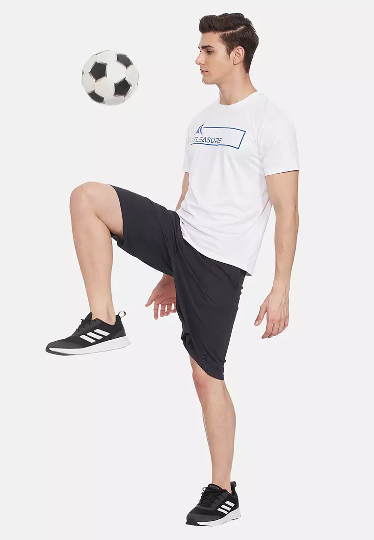 Kaos Olahraga Nyaman Putih Pria