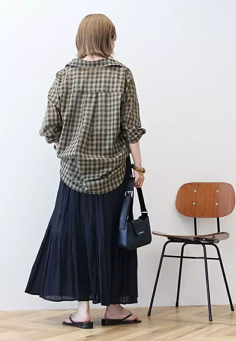 American Holic - Yanagi Crinkle Tiered Skirt