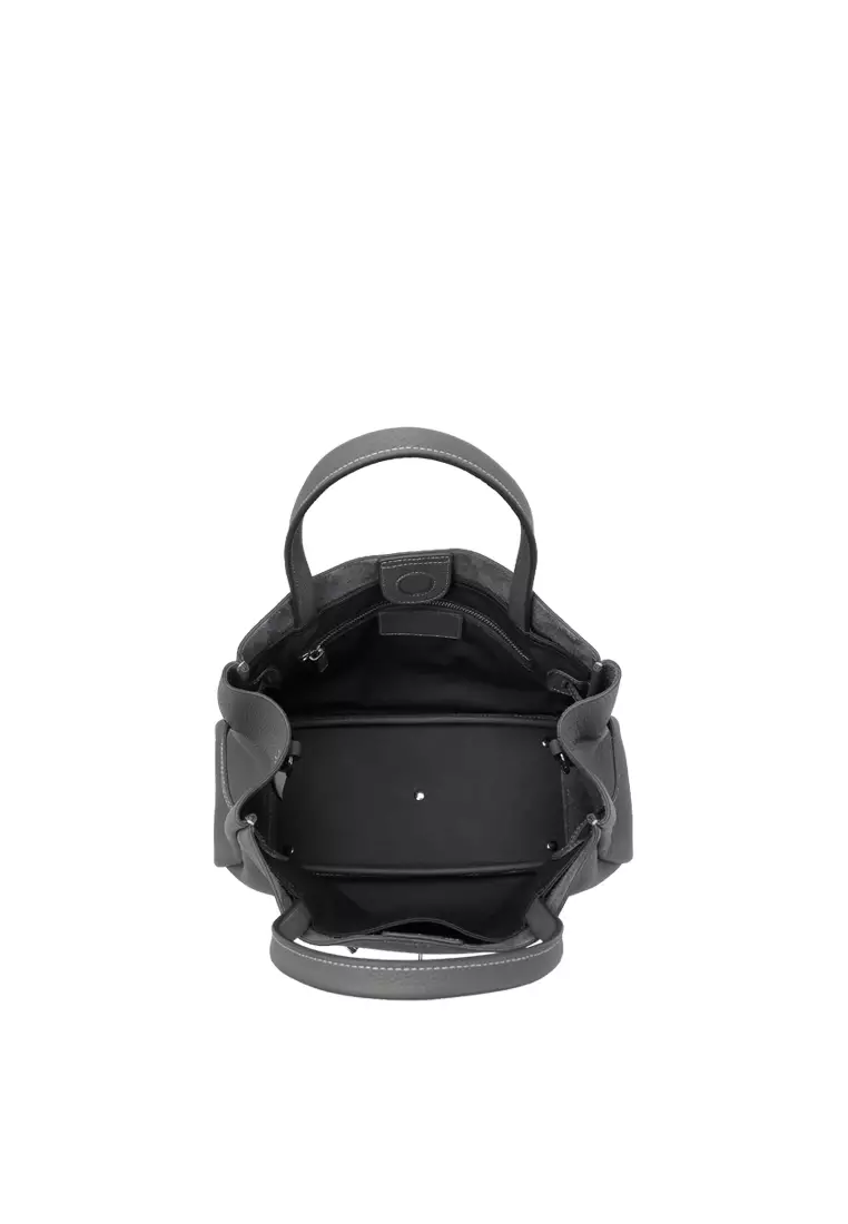 SAOIRSE Soft Structural Belt Tote Bag - Gull Grey