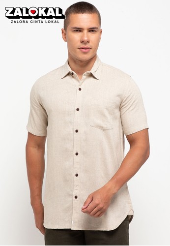 Jual Ollten O L Men Shirt Original Zalora Indonesia
