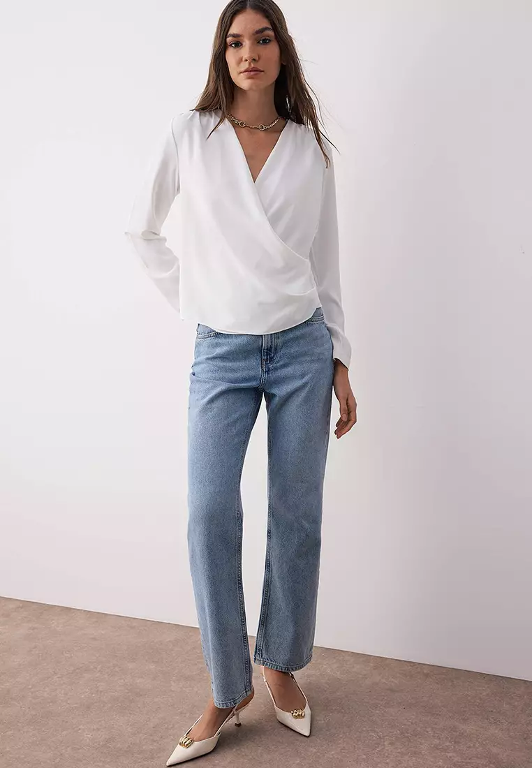Buy Trendyol Draped Blouse 2026 Online | ZALORA