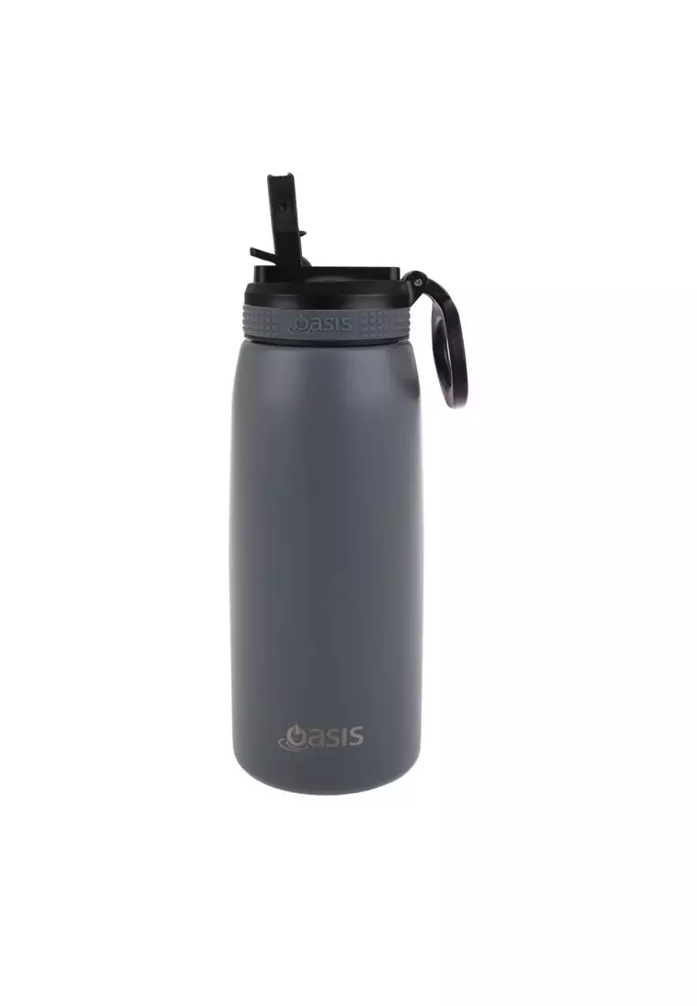 OASIS STAINLESS STEEL DOUBLE WALL INSULATED SMOOTHIE TUMBLER W/ STRAW 500ML