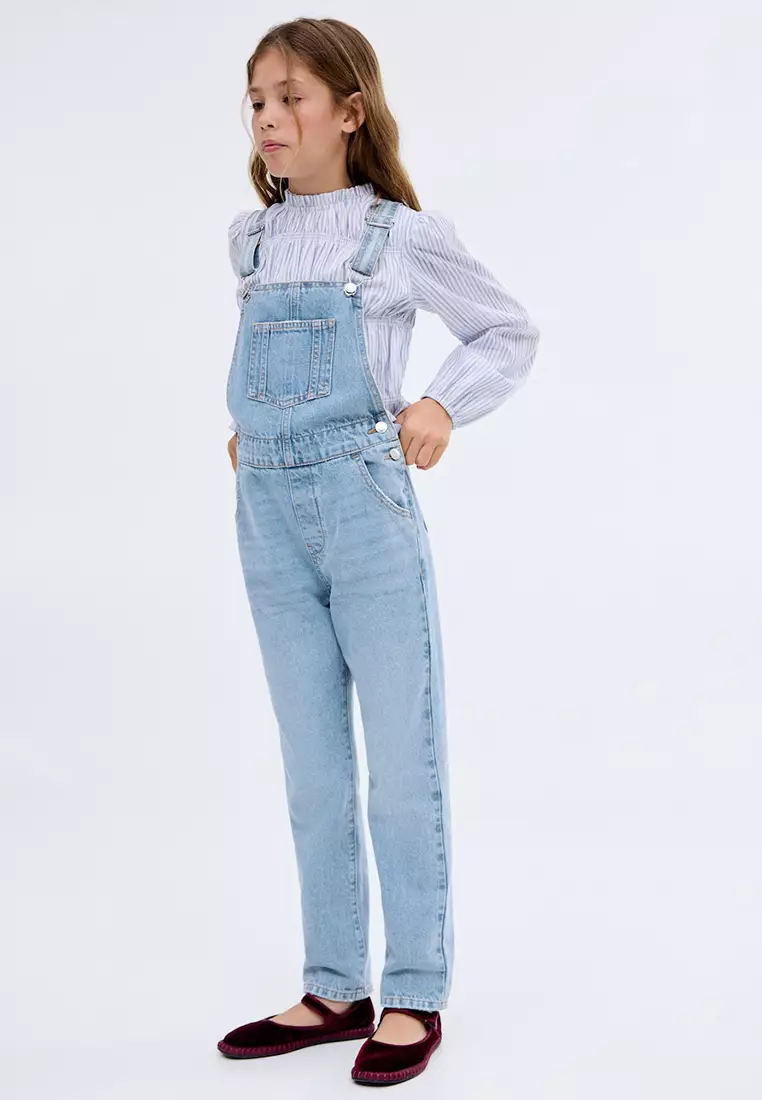 Long Denim Dungarees