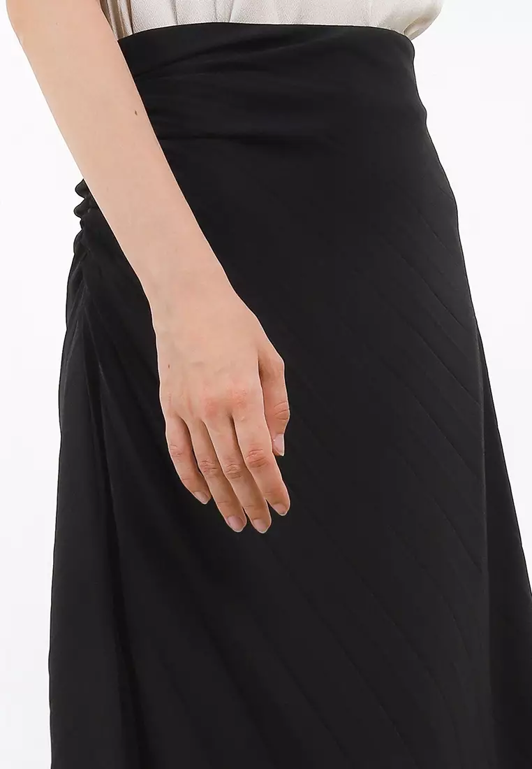 Bias Pleated Skirt