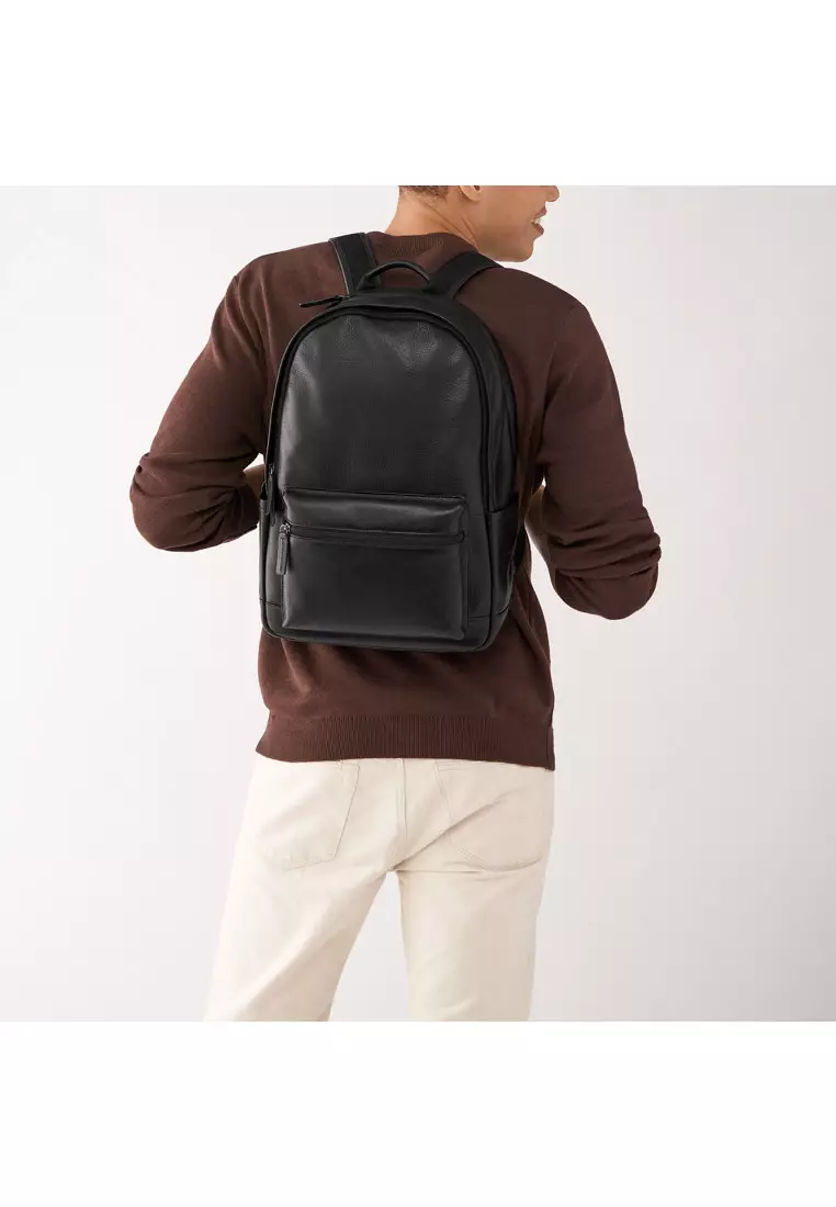 Fossil leather backpack online