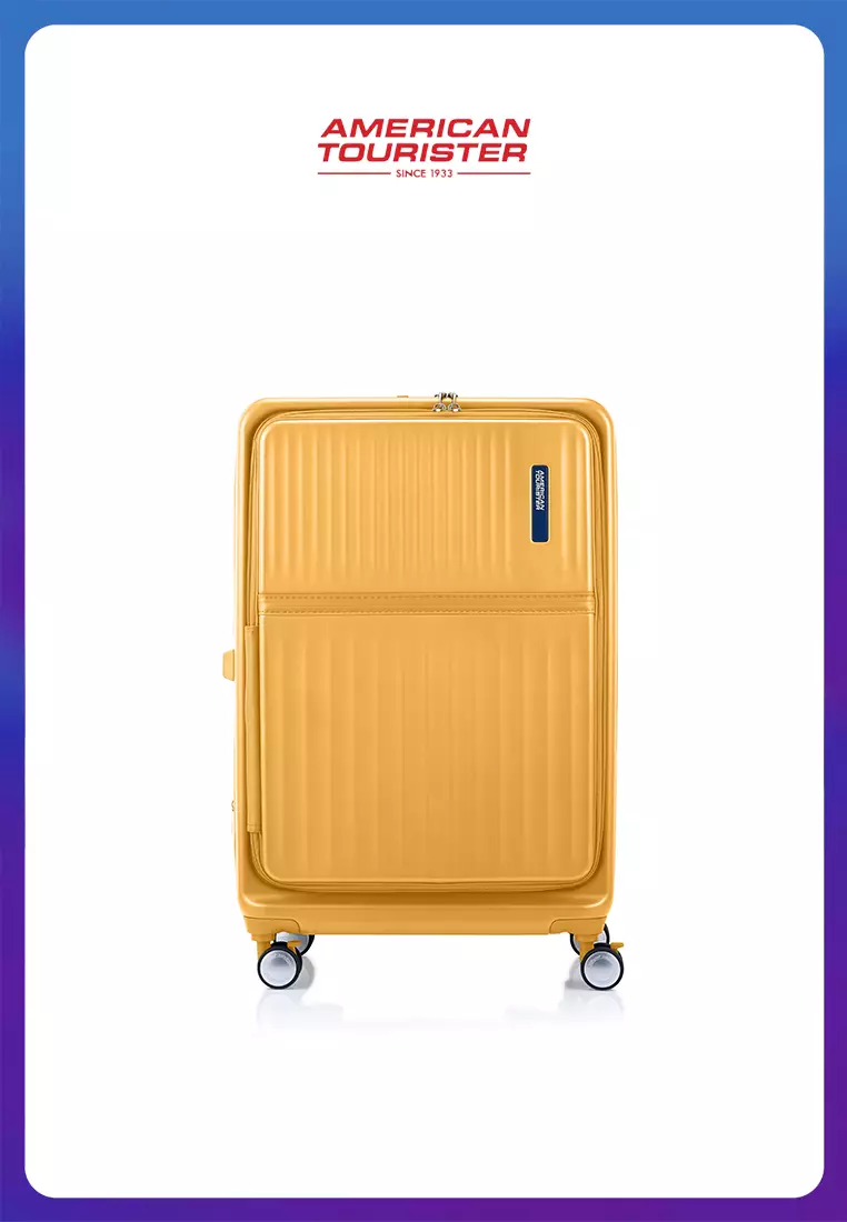 American Tourister Koper Hardcase Tranto Spinner Large 28 Inch EXP TSA BO - Mustard