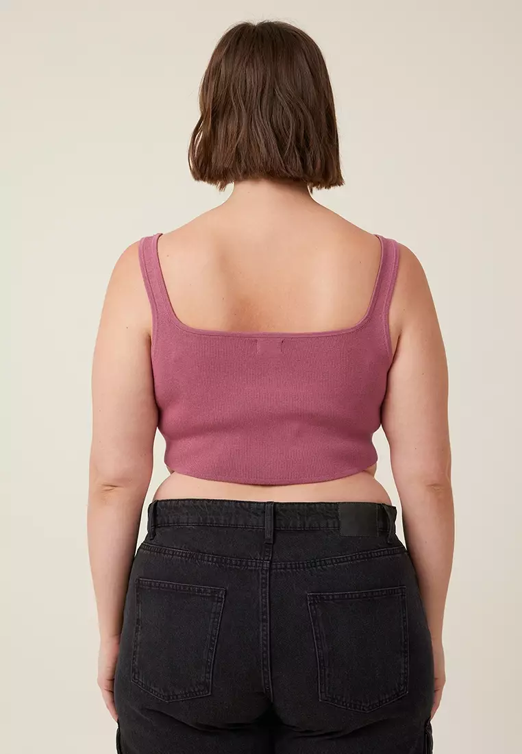 Buy Cotton On Jacquard Corset Tank Top Online ZALORA Malaysia