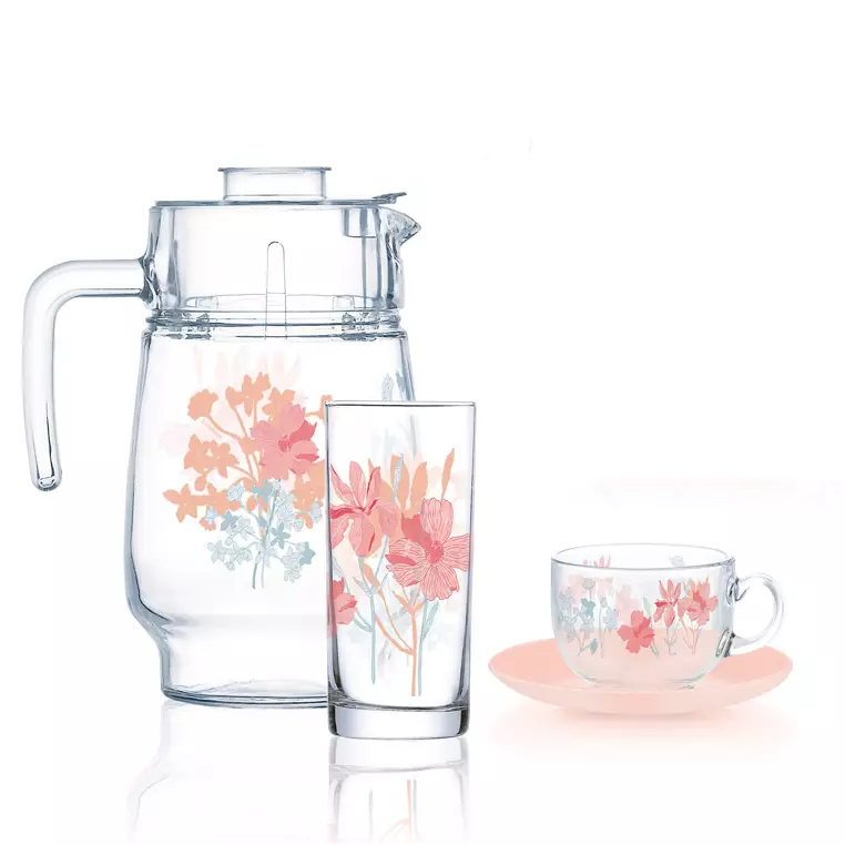Buy Luminarc 46 Pcs Dinner Set - Spring Loom Online | ZALORA Malaysia